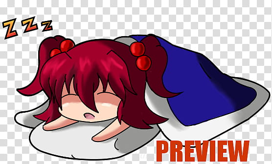 Chibi Komachi, woman sleeping illustration transparent background PNG clipart