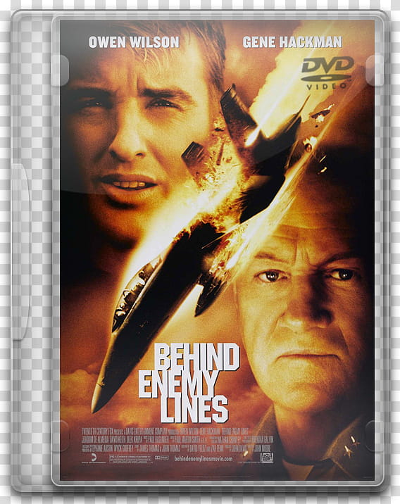 DVD movies icon, behind enemy lines, Behind Enemy Lines DVD case transparent background PNG clipart