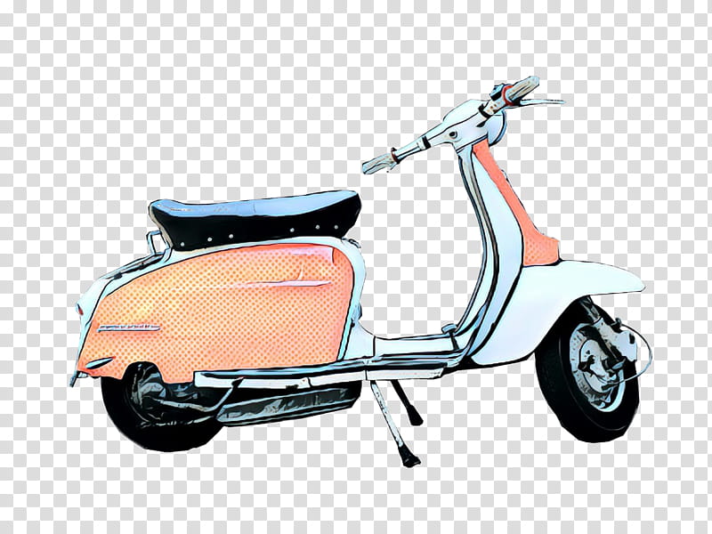 scooter motor vehicle vehicle vespa mode of transport, Pop Art, Retro, Vintage, Automotive Design, Car, Wheel, Automotive Wheel System transparent background PNG clipart