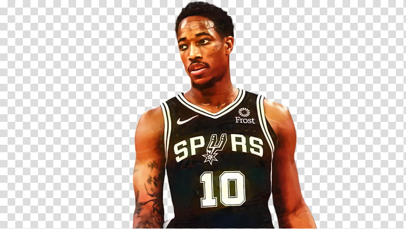 Basketball, Demar Derozan, San Antonio Spurs, Basketball Player, Sports, Game, Shoulder, Jersey transparent background PNG clipart