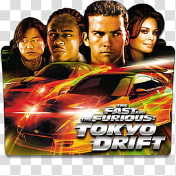 Fast and Furious Collection Folder Icon Pack, The Fast & Furious  Tokyo Drift x transparent background PNG clipart