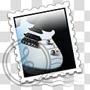 Guitar Stamps Collection, guitar mail icon transparent background PNG clipart