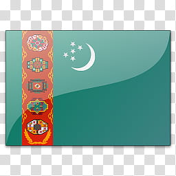 countries icons s., flag turkmenistan transparent background PNG clipart