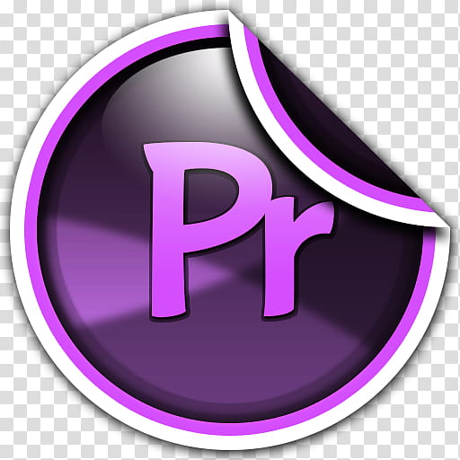 Adobe Icon Set, Premiere-Sticker transparent background PNG clipart