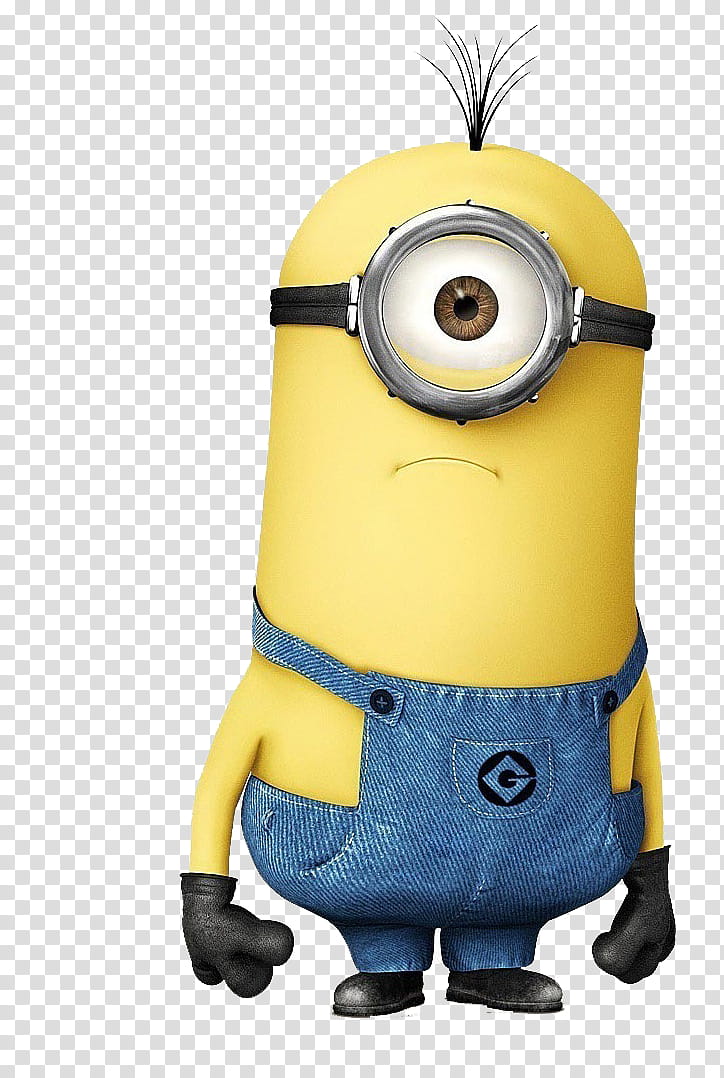 one-eyed Minion standing art transparent background PNG clipart