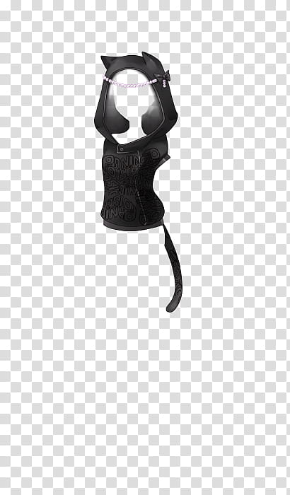 CDM FAN , black cat-eared hoodie transparent background PNG clipart