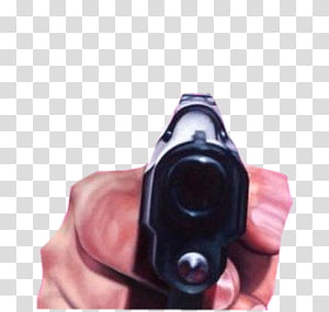 black semi-automatic pistol transparent background PNG clipart thumbnail