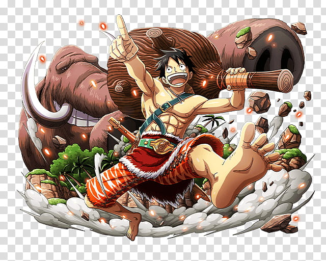 MONKEY D LUFFY, One Piece Strawhat Luffy illustration transparent background PNG clipart