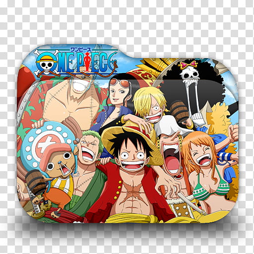 One Piece Anime Folder Icon, One Piece illustration transparent background PNG clipart