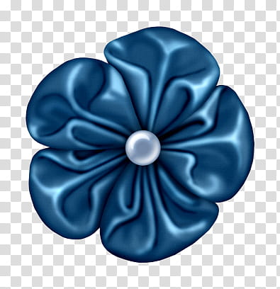 Flower, blue ribbon transparent background PNG clipart