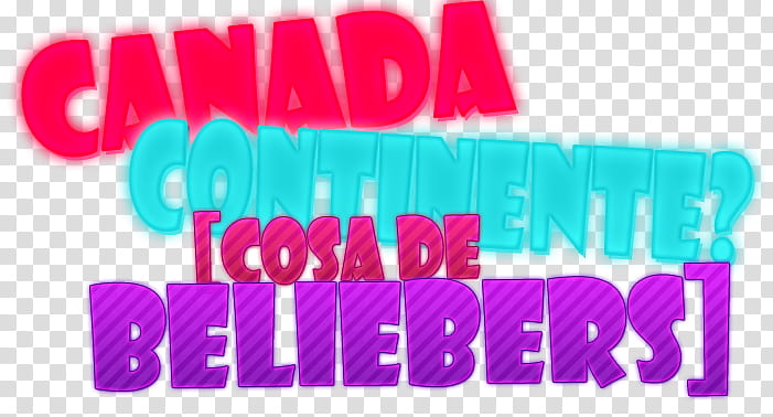 Canada Continente Cosa de Beliebers Texto transparent background PNG clipart