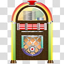 brown and red jukebox transparent background PNG clipart