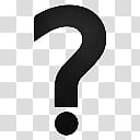 Devine Icons Part , black question mark transparent background PNG clipart