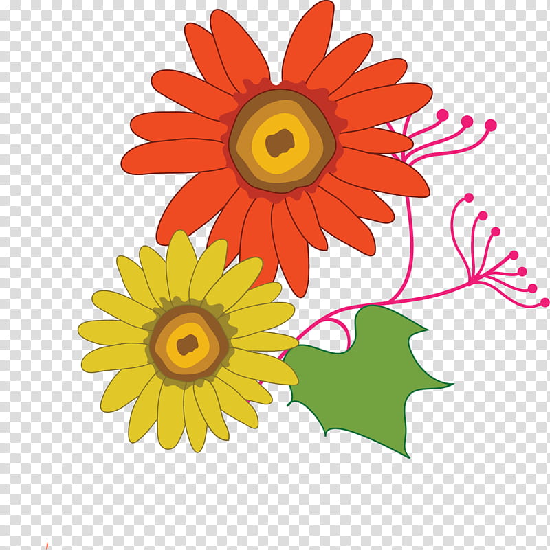 Floral Flower, Color, Logo, Car, Spectral Color, Sunflower, Yellow, Orange transparent background PNG clipart