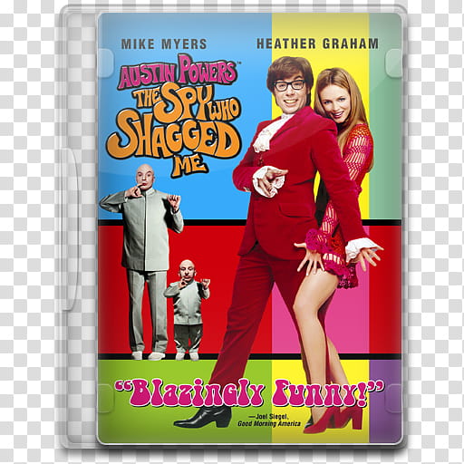 Movie Icon , Austin Powers, The Spy Who Shagged Me, The Spy Who Shagged Me DVD case transparent background PNG clipart