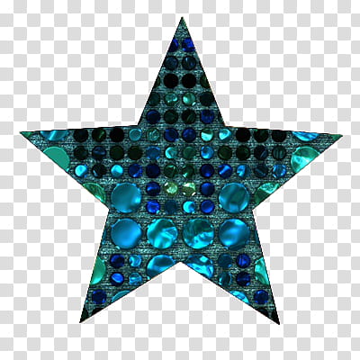 Aqua And Blue Star transparent background PNG clipart