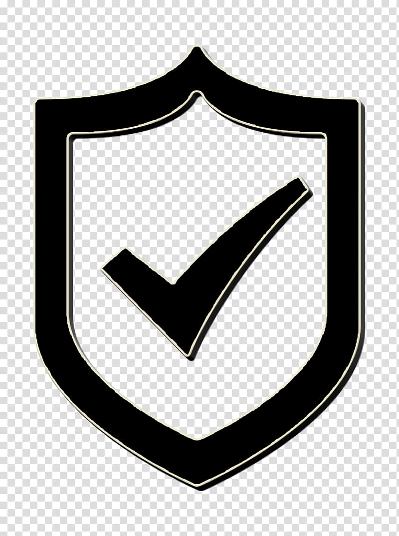 technology icon Protection shield with a check mark icon Safe icon, Logo, Arrow, Symbol, Gesture, Emblem transparent background PNG clipart