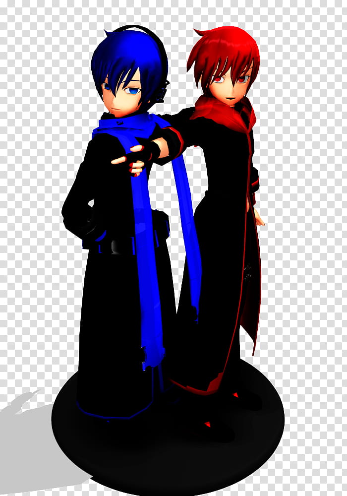 Akaito and Kaito DL, two anime characters illustration transparent background PNG clipart