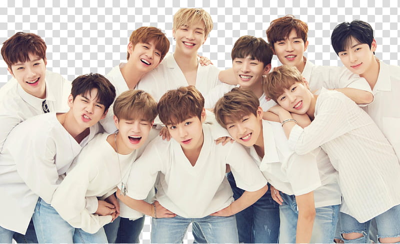 RENDER WANNA ONE, Wanna One band transparent background PNG clipart