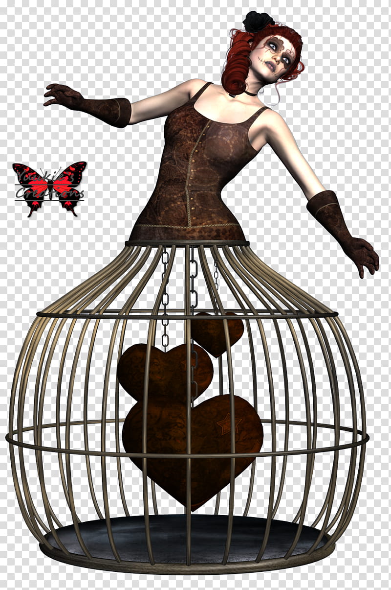 Sugar Doll, brown birdcage illustration transparent background PNG clipart