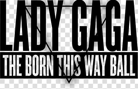 Lady GaGa Ultimate Born This Way Logo transparent background PNG clipart