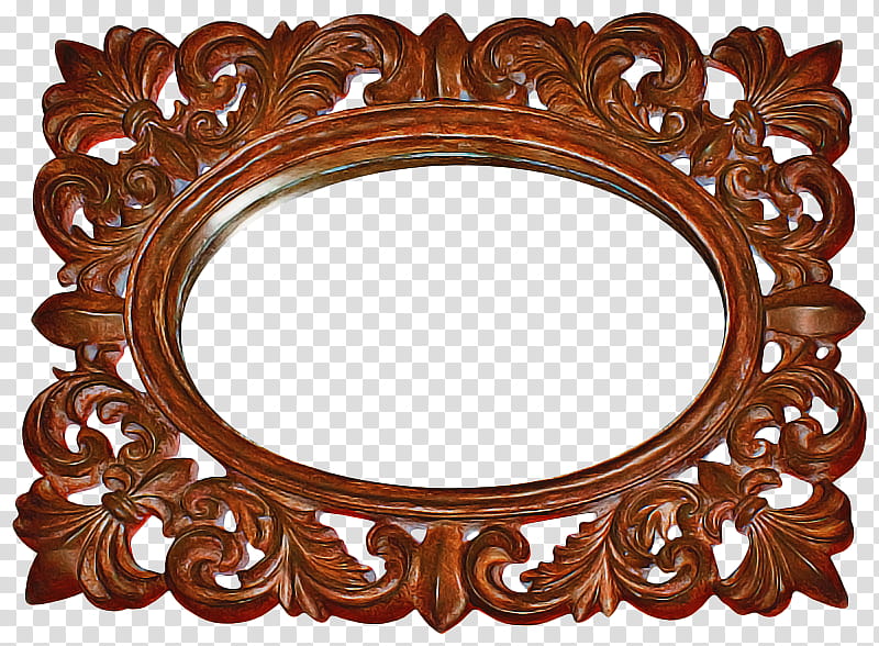 Background Design Frame, Copper, Mirror, Frame, Carving, Interior Design, Oval, Metal transparent background PNG clipart