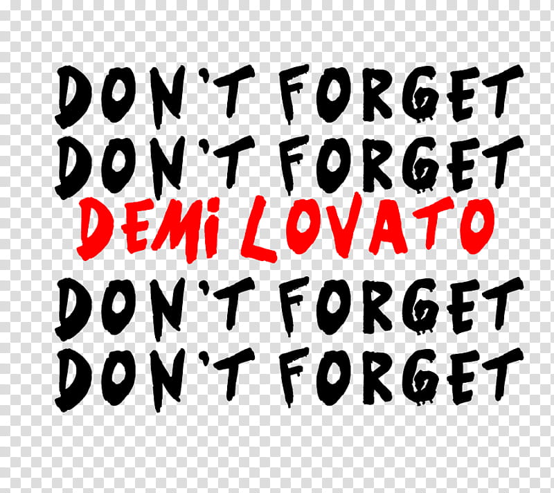 Don t Forget Demi Lovato transparent background PNG clipart