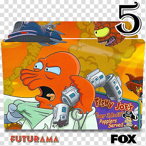 Futurama series and season folder icons, Futurama S ( transparent background PNG clipart