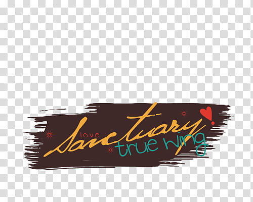Chocco Text, Love Sanctuary true wing text illustration transparent background PNG clipart