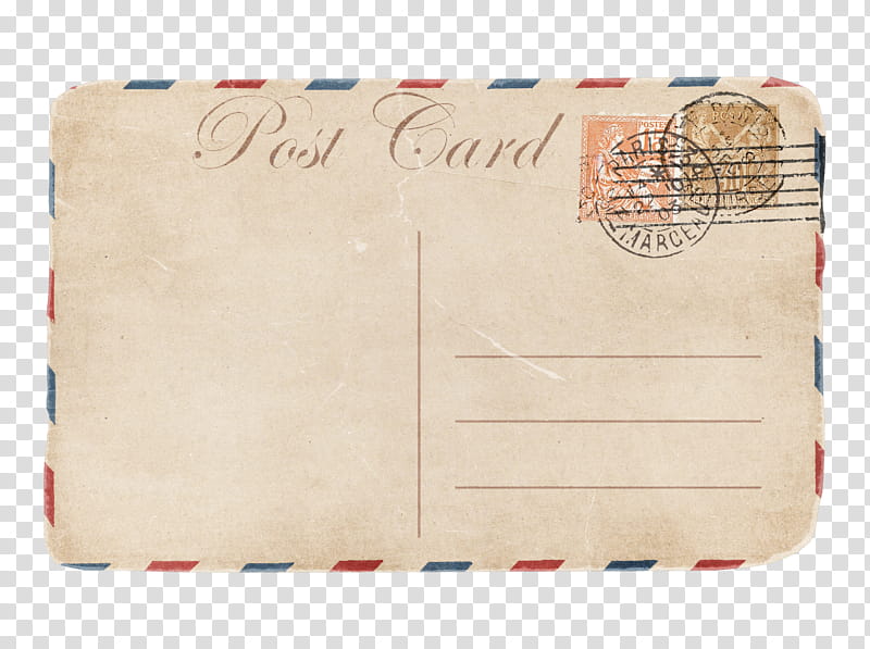 Mail for Me, white post card transparent background PNG clipart