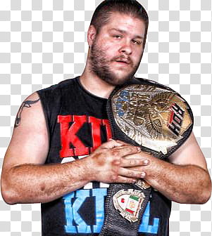 Kevin Steen ROH World Champion  transparent background PNG clipart