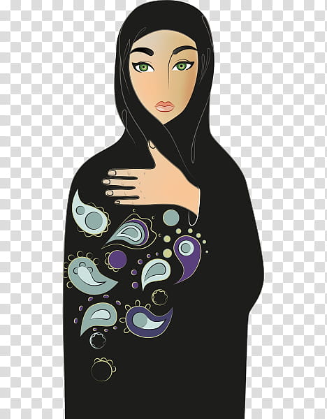 Hijab, Woman, Cartoon, Drawing, Girl, Bijin, Video, Song transparent background PNG clipart