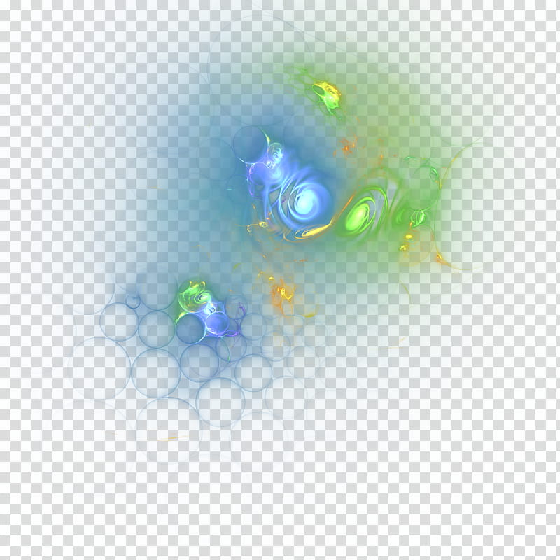 Fractal , blue and green abstract painting transparent background PNG clipart