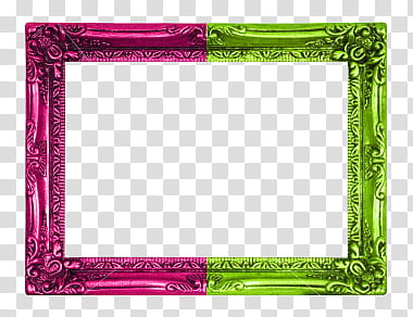 DeDecoraciones s, green and pink floral border transparent background PNG clipart
