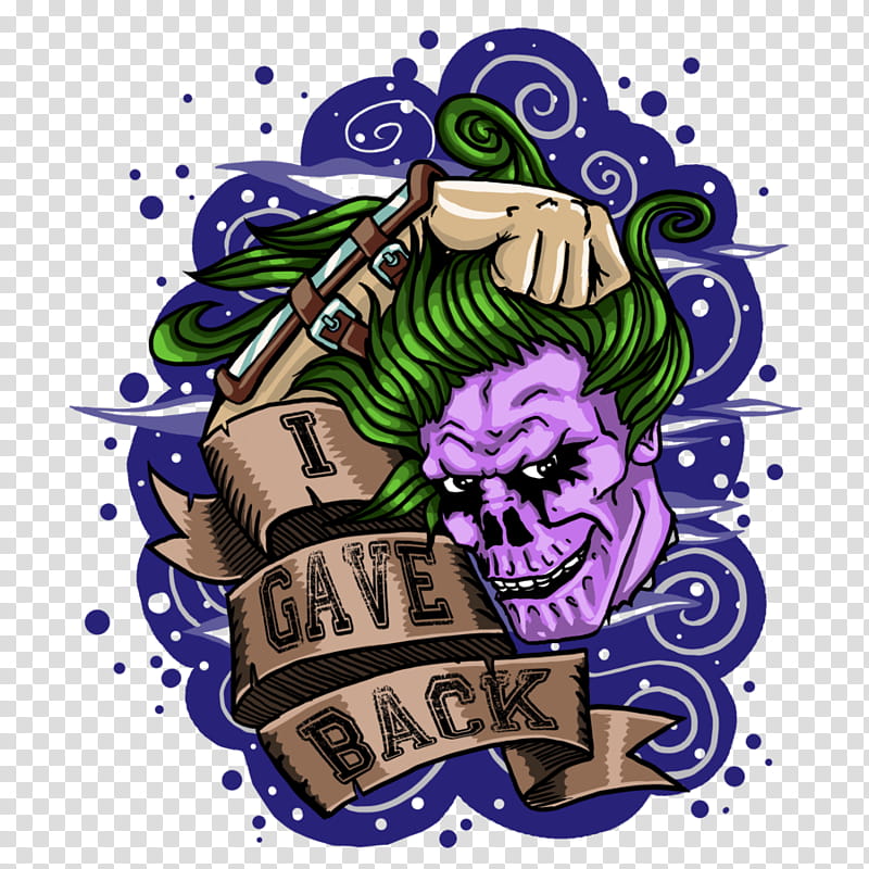 Joker, Logo, Character, Purple, Cartoon, Tshirt, Drawing transparent background PNG clipart
