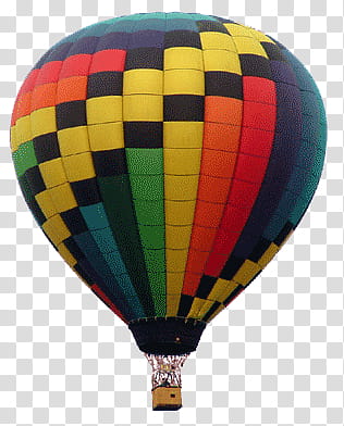 Spring, multicolored hot air balloon transparent background PNG clipart