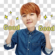 EXO Kakao Talk Stickers, man in blue dress shirt transparent background PNG clipart