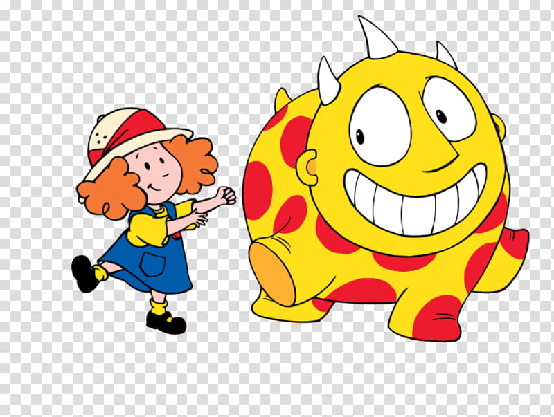 Television Show Yellow, Nick Jr, Qubo, Nelvana, Maggie And The Ferocious Beast, Backyardigans, Cartoon, Smile transparent background PNG clipart