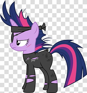 Metal Gear Twilight Purple My Little Pony With Blue Pink And