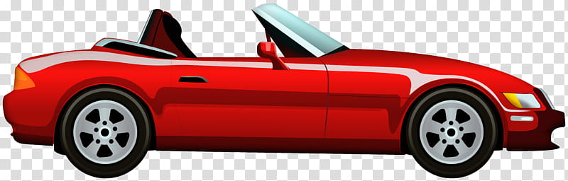 Cartoon Car, Sports Car, Driving, Woman, Red, Vehicle, Model Car, Convertible transparent background PNG clipart