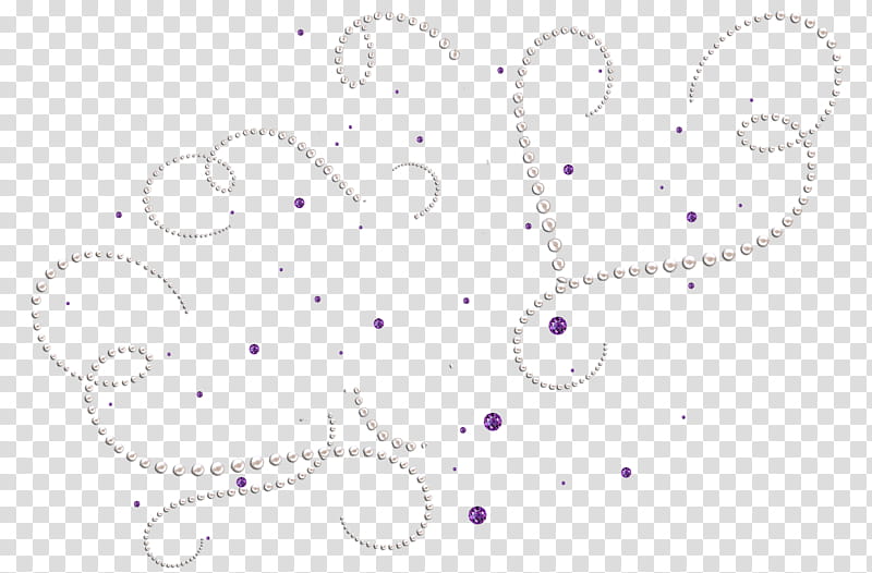 pearls and pink gems transparent background PNG clipart