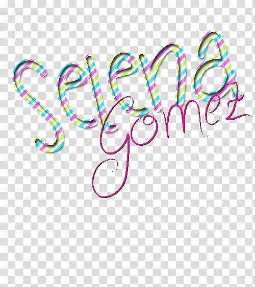 Texto Selena Gomez transparent background PNG clipart