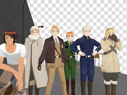 MMD: Hetalia Side Story (Jets) transparent background PNG clipart