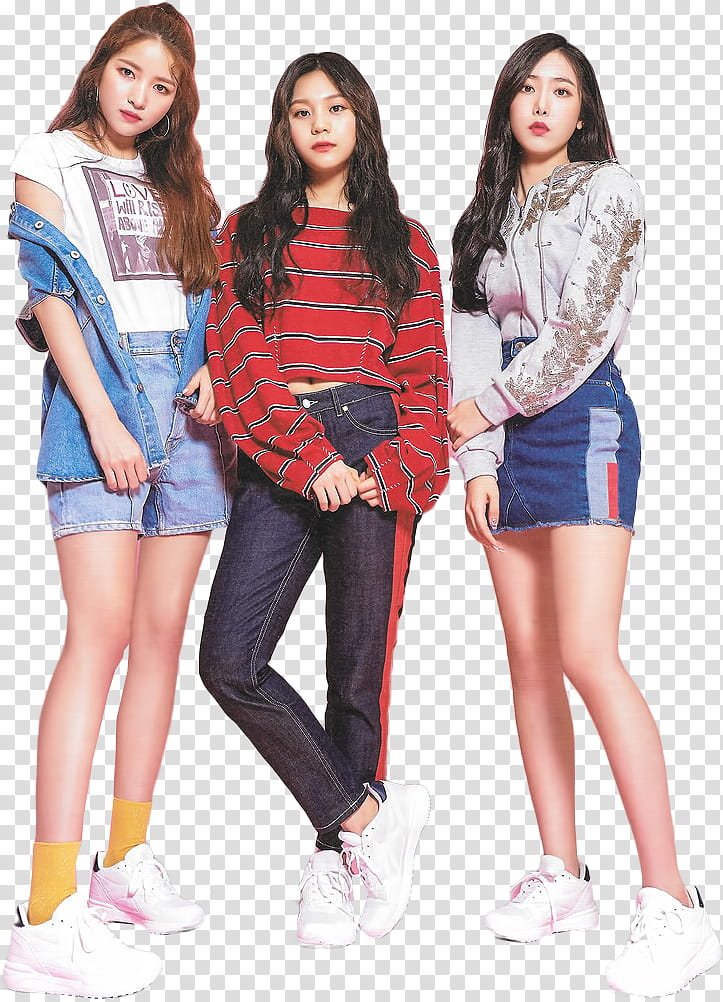 GFriend DAZED KOREA , three women standing transparent background PNG clipart