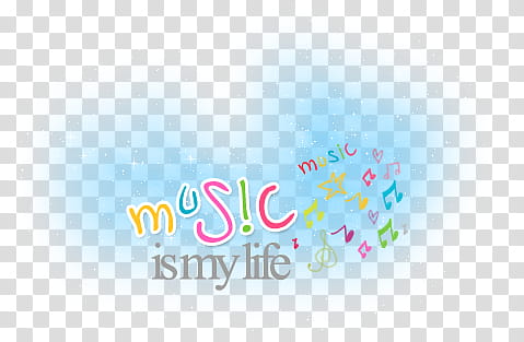 gifts , music is my life text overlay transparent background PNG clipart