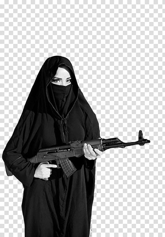 Women s black  hijab  veil transparent background PNG  