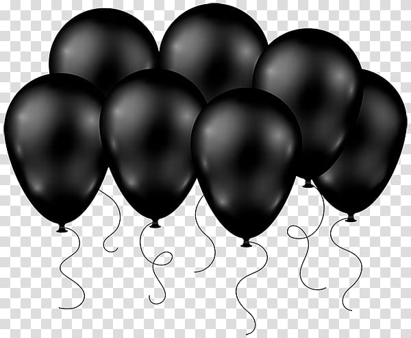 Birthday Party, Balloon, PARTY BALLOON, Balloon String, Blackwhite Balloons Pack Of 20, Drawing, Birthday Balloons transparent background PNG clipart