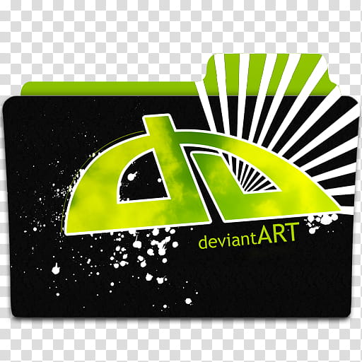 Deviant main folder, Deviant Art logo transparent background PNG clipart