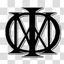 Dream Theater Windows icon, dt_stroked_shadow_, black logo transparent background PNG clipart
