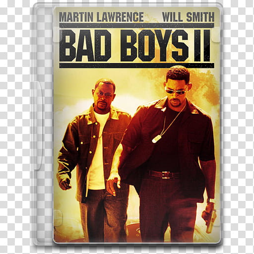 Movie Icon , Bad Boys II, Bad Boys  DVD case transparent background PNG clipart